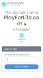 Mobile Screenshot of playforlife.com